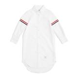 Thom Browne Kids Oxford Shirt Dress (2-12 Years) - white - 4 yrs
