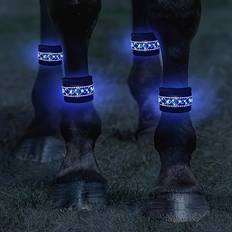 1pc Led Horse Boots, Night Horse Riding Equipment, Led Horse Tack, Adjustable Size Equestrian Safety Gear, Outdoor Sports Equestrian Supplies - Blue