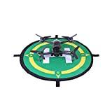 Fututech 50 cm Mini Drone Landing Pad, RC Helicopter Foldable Landing Track for DJI FPV/Mavic Pro/Phantom Series/Other Drones/Fast Fold/Durable