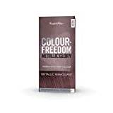 Colour Freedom Metallic Permanent Mahogany Conditioning Hair Dye. Infused with Shea Butter and Argan Oil for Ultra Glossy Conditioned Hair. 100% grey coverage. By Knight & Wilson.