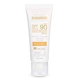 Body & Face Sunscreen Lotion SPF 90, 40ml UV Protection Facial Sunscreen, Prevents UVA and UVB, Sunscreen Moisturizer, Skin Care Cream for Face
