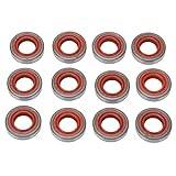 NOVAZEN 12 - Pack Trimmer Oil Seal Covers, Durable Iron ABS Replacements for Stihl FS Series