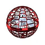 Longgaohui Drone Flying Orb Ball Toy | Flying Spinner Mini Drone for Kids | UFO Orb Flying Toys with 360 Degrees Rotating LED Light | USB Charging Helicopter Drone for Indoor Outdoor Sport Toys