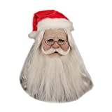 Santa Mask,2020 Personalized Ornaments Full Latex Adult Headgear Xmas Gifts Cospaly Props for Xmas Masquerade Party