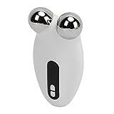 Microcurrent Face Lift Machine, Prevent Sagging Tightening 3 Modes Reduce Double Chin Microcurrent Facial Beauty Roller for Home Use for Neck (White)
