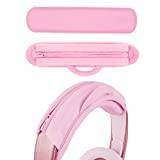 Geekria NOVA Protein Leather Headband Pad Compatible with Bose Beats JBL Sony Hyperx, Headphones Replacement Band, Headset Head Cushion Cover Repair Part (Pink)