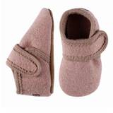 Melton Wool Velcro Slippers - Fawn - EU 22-23 / UK 5-6