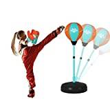 Sobebear Kids Adjustable 90-120CM Punching Ball Bag Stand, Kids Boxing Set Bag with Gloves Freestanding Boxing Stand for Girls & Boys 3+ Years (Round)