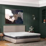 Tempur Arc Static Disc Bed Base - King - 150cm x 200cm - Dark Green - Vertical Headboard