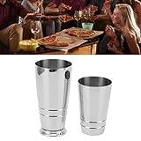 16oz Cocktail Shaker Set, Stainless Steel Martini Mixer Shaker, Bartender Gifts for Home Bar, Parties(Stainless Steel)