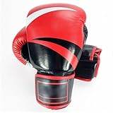 Boxing Gloves Unisex Specialized Training for Kickboxing, MMA, Muay Thai Heavy Punching Bag Gloves, Focus Pad Mitts Ventilated Palm,Red,10oz