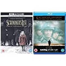 Schindler's List - 25th Anniversary Bonus Edition (4K Blu-ray Ultra-HD) [2018] [Region Free] & Saving Private Ryan [Blu-ray] [1998] [Region Free]