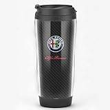 Car Travel Mug,for Alfa Romeo Giulietta Tonale Spider GT Easy-Clean Leakproof On-The-Go Trave Cups Thermal Mug car Customized Gifts Car Accessories,B