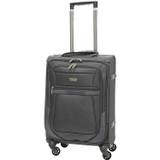 Aerolite Reinforced Super Strong and Light 4 Wheel Lightweight Cabin & Hold Luggage Suitcase, Approved for Ryanair easyJet British Airways & More, 10 Year Guarantee - Midnight Blue / Cabin 21"