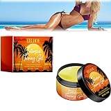 Luxury Intensive Tanning Gel, Natural Tanning Accelerator Cream, with Beta Carotene and Coconut Oi, Brown Tanning Gel for Sunbeds & Outdoor Sun (1 PCS)