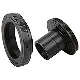 Camera Lens Adapter, 23.2mm Microscope T Mount Extension Tube T2 Mount Adapter Ring to for Pentax K Mount Camera