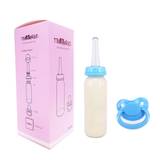 ddlg adult baby bottle with abdl pacifier 4 colors bebe milk bottle small space bottles dummy girl bottles baby dummy 240 ml - pink