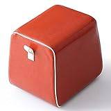 ZHANGQIANG The upholstered foot stool Small Stool Sofa Stool Ottoman Stool Footrest Stool Portable Pier Dressing Table Stool Waterproof Material Side Table Seat(Color:red)