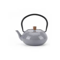 Enameled Cast Iron Teapot | Grey