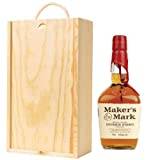 Makers Mark Kentucky Straight Bourbon Whisky in Wooden Gift Box