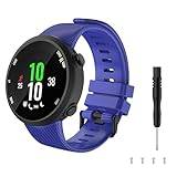 TiMOVO Band Compatible with Garmin Forerunner 45, Soft Silicone Band Adjustable Replacement Watch Strap Fit Garmin Forerunner 45, Blue