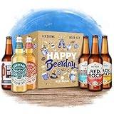 Red Rock Brewery Happy Birthday Beer & Cider Selection Box – 6 Bottles of British Ale & Sandford Orchards Cider in Gift Packaging