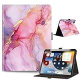 Anpredo Case for iPad Pro 11 Inch with Pencil Holder,Support Apple 2nd Pencil Charging, Covers for Apple iPad Pro 11 1st/2nd/3rd/4th Gen, Pink Marble