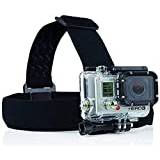 Navitech Adjustable Elastic Head Helmet Strap Mount - Compatible With The AKASO Brave 7 LE Action Camera