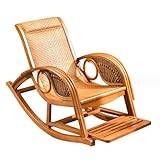 YuanSpring Chair Outdoor Rocking Chair, Open-Air Waterproof, Sunscreen, Balcony, Courtyard, Twist Leisure Lounge Chair, Single Sofa Chair