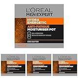 L'Oréal Men Expert Hydra Energetic Intensive 24hr Hydration Daily Moisturiser Face Cream Men 50 Ml (Pack of 4)