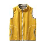 Boys Dressy Winter Coats Toddler Kids Baby Girls Boys Winter Warm Thick Cotton Sleeveless Patchwork Vest Clothes 2t Coats for Boys Yellow