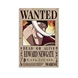 WEILEI ONE PIECE Edward Newgate Bounty Canvas Art Poster and Wall Art Picture Print Modern Family bedroom Decor Posters 20x30inch(50x75cm)