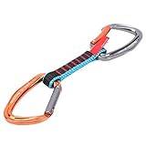 Climbing Quickdraw,Outdoor Climbing Protection Quickdraw Nylon Flat Belt Carabiner Straight Curved Door