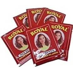 Indian HENNA ROYAL: 6 sachets of 10 grs of Organic Red Henna Hair Dye - Natural, Long-Lasting Color