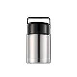 DIGJOBK Lunch Box Vacuum Lunch Box Food Grade Stainless Steel Food Thermos Vacuum Lunch Container Jar Heat Resistant Food Container(Color:Silver 800ML)
