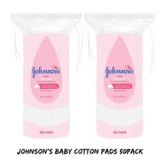 Johnson's baby cotton pads - pack of 2 uk stock
