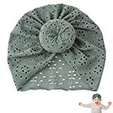 sanzhi Baby Head Wrap,Lovely Infant Head Wrap with Hollow-carved Design | Newborn Hats Girls Accessories Infant Bonnet Kids Cap Summer Accessories for Babies