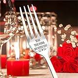 Forking Love You Funny Engraved Forks, Personalized Letter Dinner Fork, I Forking Love You Fork, Unique Stainless Steel Engraved Fork, Carving Fork Gifts for Xmas Valentine (May The Fork Be with You)