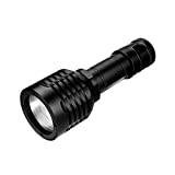 MEITOUNAO Portable Waterproof Professional Underwater Torch Bright Diving Torch Country House Style Lamps (Black, One Size)