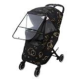 Breathable Baby Stroller Rain Cover Windproof Protections Weather Shield Pushchair Cover Stroller Accessories Foldable and Easy to Store
