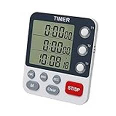 Digital Kitchen Timer Magnetic Count UP/Down Timers Large LCD Display Big Digits Back Stand Wall Mounted Cooking Study Digital Kitchen Timer Magnetic Kitchen Timers For Cooking
