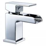 Moods Derwent Deck Mounted Chrome Cloakroom Basin Mixer Tap with Waste