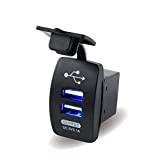 Seino USB Car Car Charger Adapter Chargers (Color : Blue)
