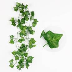 (Creeper Leaves) Artificial Plants Rattan Green Creeper Ivy Leaf Silk Garland Wall Hanging Vine