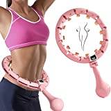Adjust The Size Arbitrarily ACHUN Smart Weighted Hula Hoop Fitness for Exercise Adult Upgrade Fitness Gift for Women Adult Adjustable 24 Knots with 360°Massage Head 