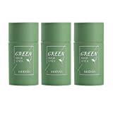 Green Mask Stick, Poreless Deep Cleanse Green Tea Mask Stick, Green Tea Cleansing Mask Stick for Blackhead Remover, Green Tea Mask Stick for Face Moisturizing & Purifying, for All Skin Types (3PCS)