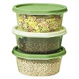 Fridge Food Storage Containers - Kitchen Food Storage Containers with Lids Airtight | Leakproof Meal-Prep Containers, Great On-the-Go & Freezer-to-Microwave-Safe Food Containers