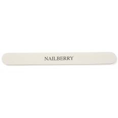 NailBerry Natural Nail File - White Nail File Grit 180/240 (NBY05)