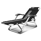 Sun Lounger, Sunbed, Reclining Sun Chair, with Headrest, Adjustable Backrest,Outdoor Foldable Sunshade Recliner Chair