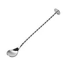 Twisted Mixing Spoon 28cm by bar@drinkstuff - 11 Inch Mixing Spoon, Long Cocktail Spoon, Bar Spoon